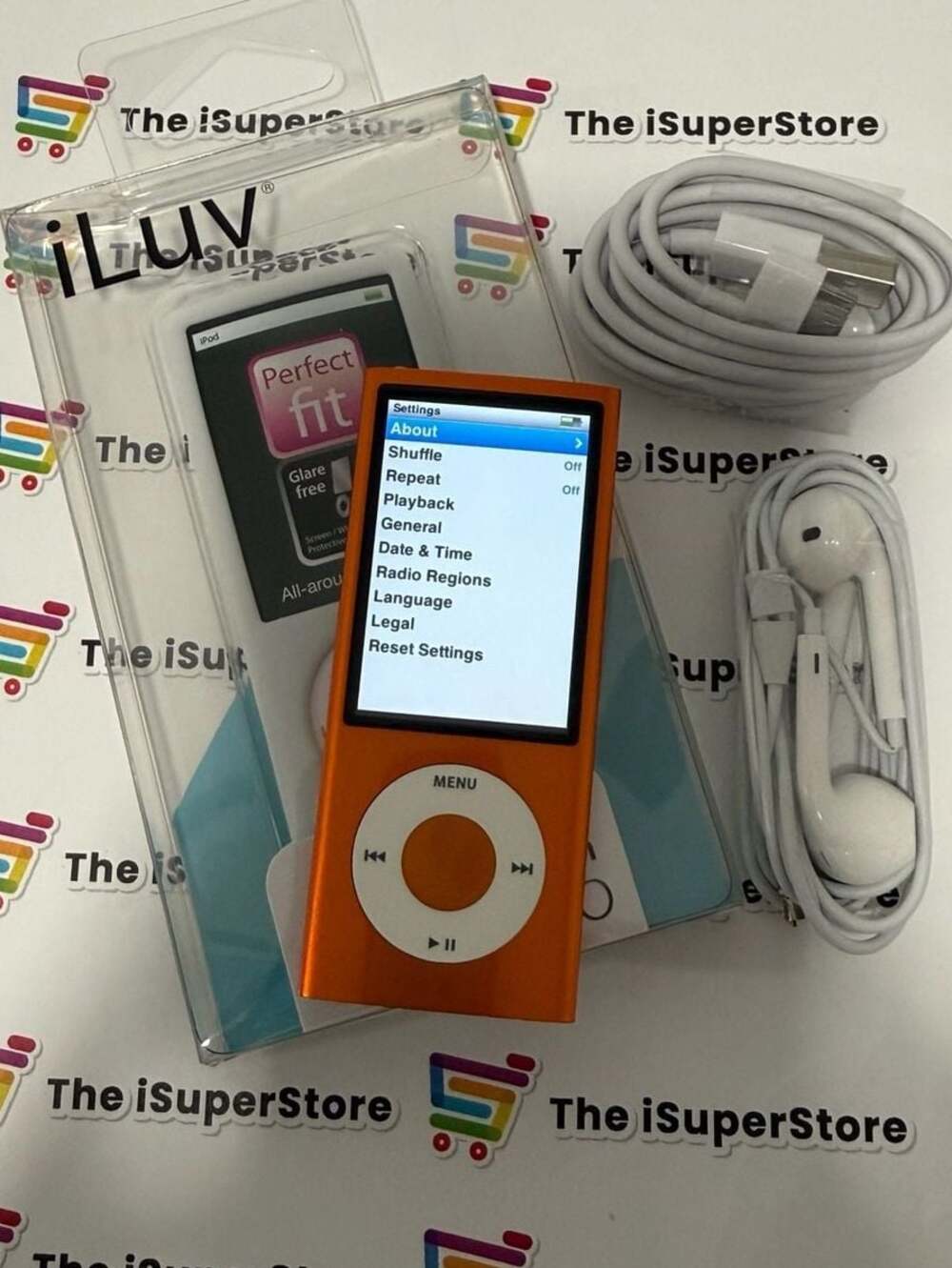 Refurbished Apple iPod nano 5th Generation Orange 16GB New BATT  1 YR Warranty